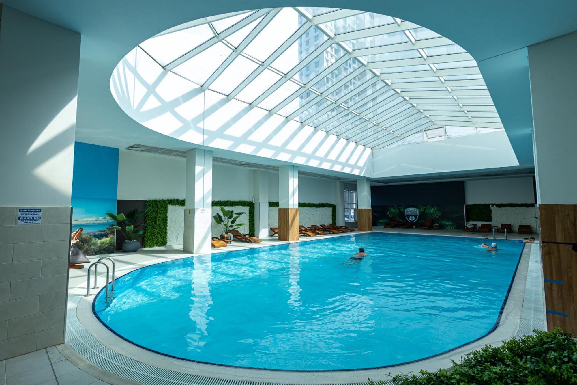 19Th & 18Th Floor Secure Apartments With Pool & Fitness & Parking Included In Price Szkopje Kültér fotó